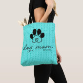 Tote Bag  dog mom customizable mint green (De près)
