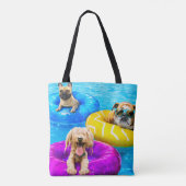 Tote Bag Dog Pool Party (Dos)