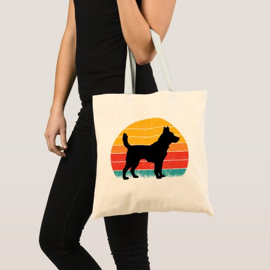 Tote Bag Dog Silhouette at Sunset (Devant (produit))
