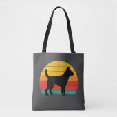 Tote Bag Dog Silhouette at Sunset (Devant)