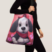 Tote Bag dog with red cap (De près)