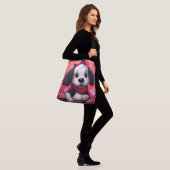 Tote Bag dog with red cap (Sur le modèle)