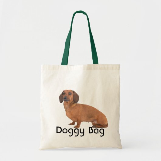 Tote Bag Doggy Bag - Smooth Dachshund (Devant)