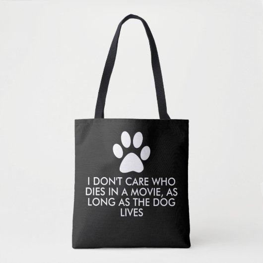 Tote Bag Dogs en movies, White Paw (Devant)