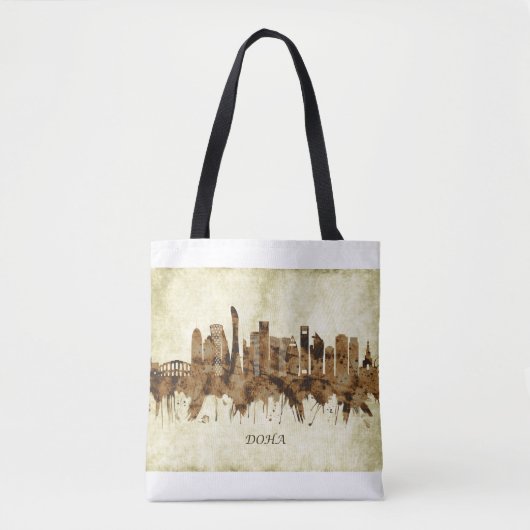 Tote Bag Doha Qatar Cityscape (Devant)