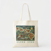 Tote Bag Dole Map of Hawaii 1950 Voyage / Année (Devant)