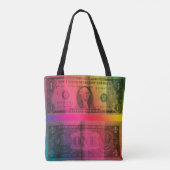 Tote Bag dollar arc-en-ciel (Dos)