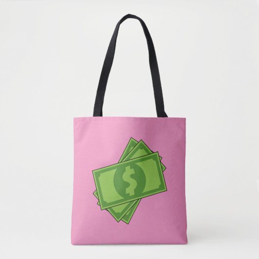 Tote Bag Dollar de l'argent du dessin (Devant)