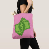 Tote Bag Dollar de l'argent du dessin (De près)