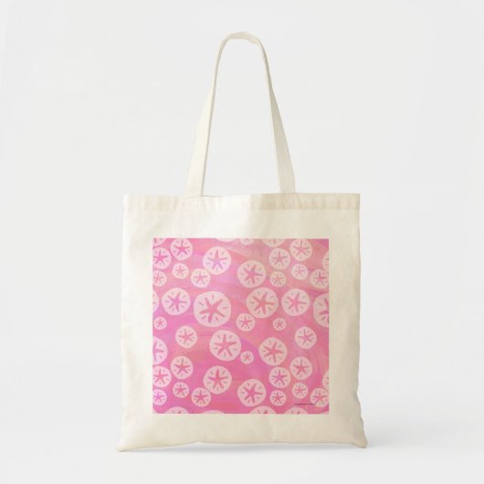 Tote Bag Dollar de sable blanc et rose (Devant)