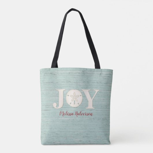 Tote Bag Dollar du sable Côte Noël Joy Bleu (Dos)