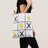 Tote Bag Dollar Tic Tac Toe (De près)