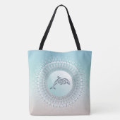 Tote Bag Dolphin de style plage Mandala (Dos)