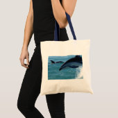 Tote Bag Dolphin Splash Destiny Plage Océan Nature (Devant (produit))