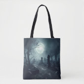 Tote Bag Domaine de la mort : Un cimetière Éffrayant (Devant)