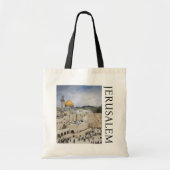 Tote Bag Dôme du Rocher | Place du Mur occidental, Jérusale (Devant)