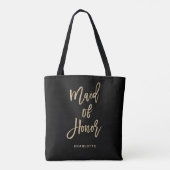 Tote Bag Domestique de noir de l'honneur | et de partie (Dos)