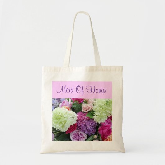 Tote Bag Domestique faite sur commande des fleurs de (Devant)