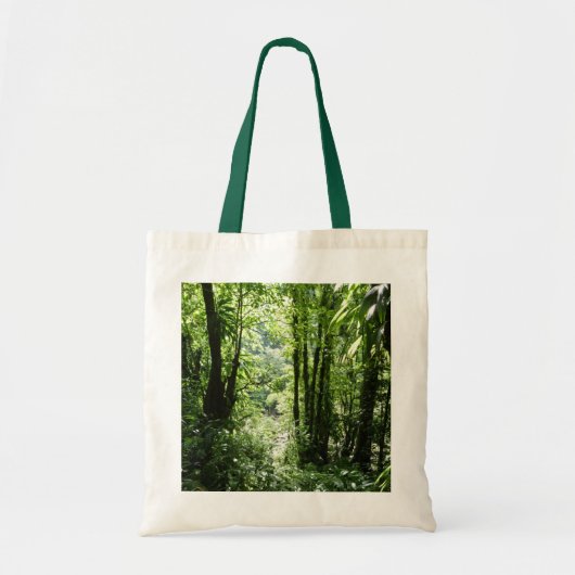 Tote Bag Dominicain Forêt de pluie II Vert tropical (Devant)
