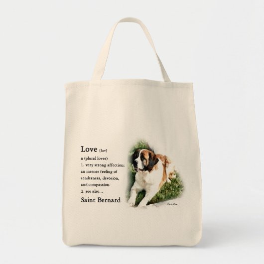 Tote Bag Don d'art Saint Bernard (Devant)