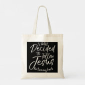 Tote Bag Don de baptême J'ai décidé de suivre Jésus Pas de (Dos)