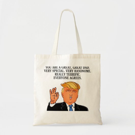 Tote Bag Donald Trump - anniversaire terrible de fête des (Devant)
