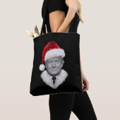 Tote Bag Donald Trump Christmas Funny Santa Hat Don (De près)
