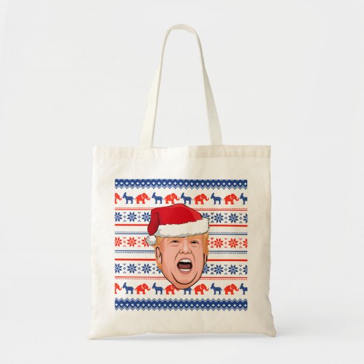 Tote Bag DONALD TRUMP Noël (Devant)