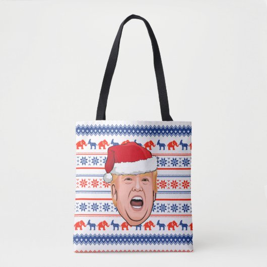 Tote Bag DONALD TRUMP Noël (Devant)