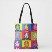TOTE BAG DONALD TRUMP POP ART FOURRE-TOUT PURBAG (Devant)