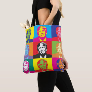 TOTE BAG DONALD TRUMP POP ART FOURRE-TOUT PURBAG