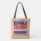 Tote Bag Donald Trump - PRÉSIDENT de l'AMÉRIQUE PLUS GRAND (Dos)