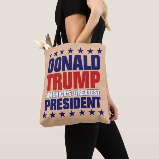 Tote Bag Donald Trump - PRÉSIDENT de l'AMÉRIQUE PLUS GRAND (De près)