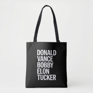 Tote Bag Donald Vance Bobby Elon et Tucker