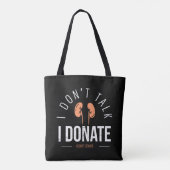 Tote Bag Donateur de rein ou de transvégétalisation (Dos)