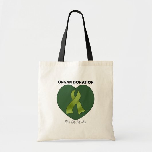 Tote Bag Donation d'organe : Le cadeau de la vie (Devant)