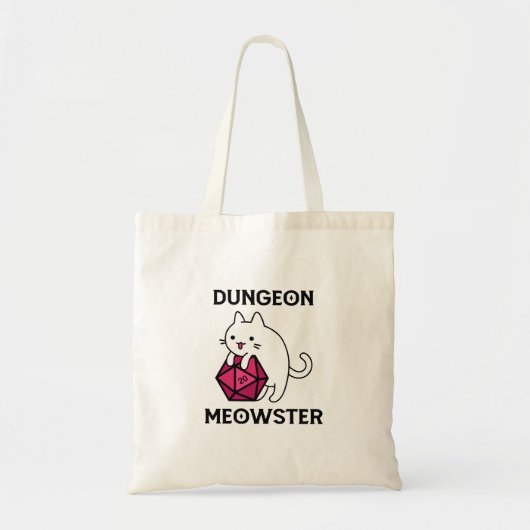 Tote Bag Donjon Meowster Chat Drôle (Devant)