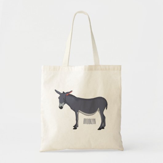 Tote Bag Donkey cartoon (Devant)