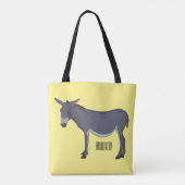 Tote Bag Donkey cartoon (Dos)