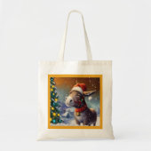 Tote Bag Donkey de Noël 1 (Devant)