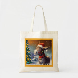 Tote Bag Donkey de Noël 1