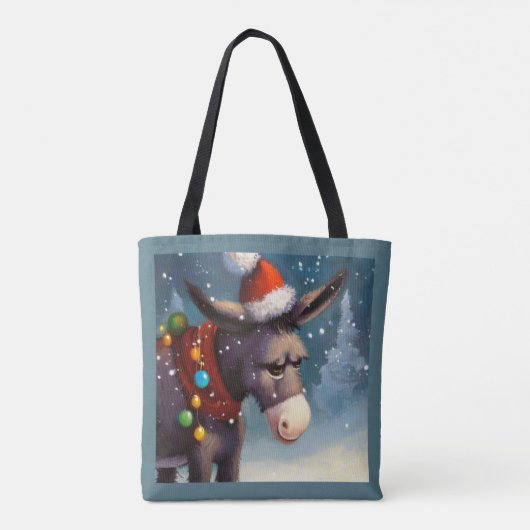 Tote Bag Donkey de Noël 2 (Dos)
