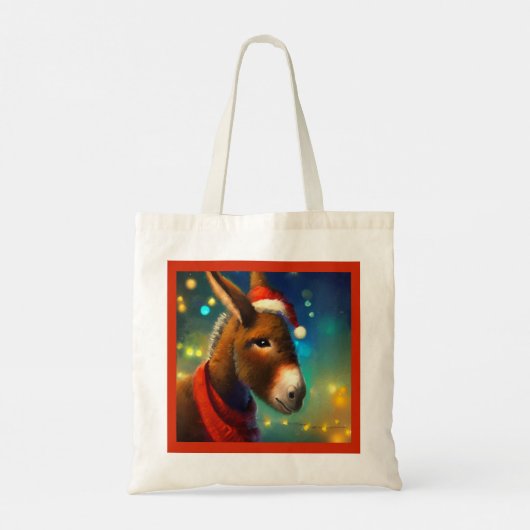 Tote Bag Donkey de Noël 3 (Dos)