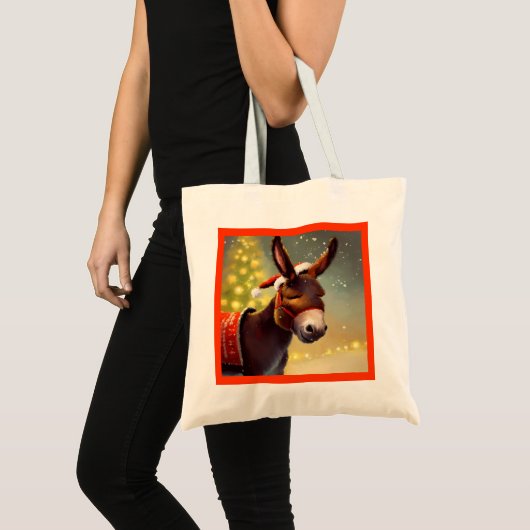 Tote Bag Donkey de Noël 4 (Devant (produit))