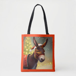 Tote Bag Donkey de Noël 4