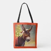 Tote Bag Donkey de Noël 4 (Dos)