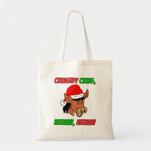 Tote Bag Donkey de Noël italien (Devant)