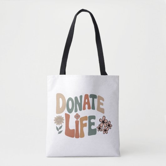 Tote Bag Donner la vie BoHo Sensibilisation (Devant)