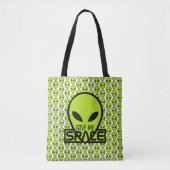 Tote Bag Donnez-moi de l'espace, Alien extra-terrestre (Devant)