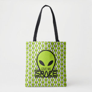 Tote Bag Donnez-moi de l'espace, Alien extra-terrestre
